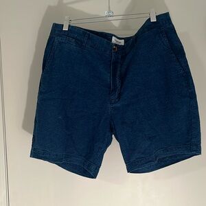 Men shorts, size 34 and denim blue. Gently worn.